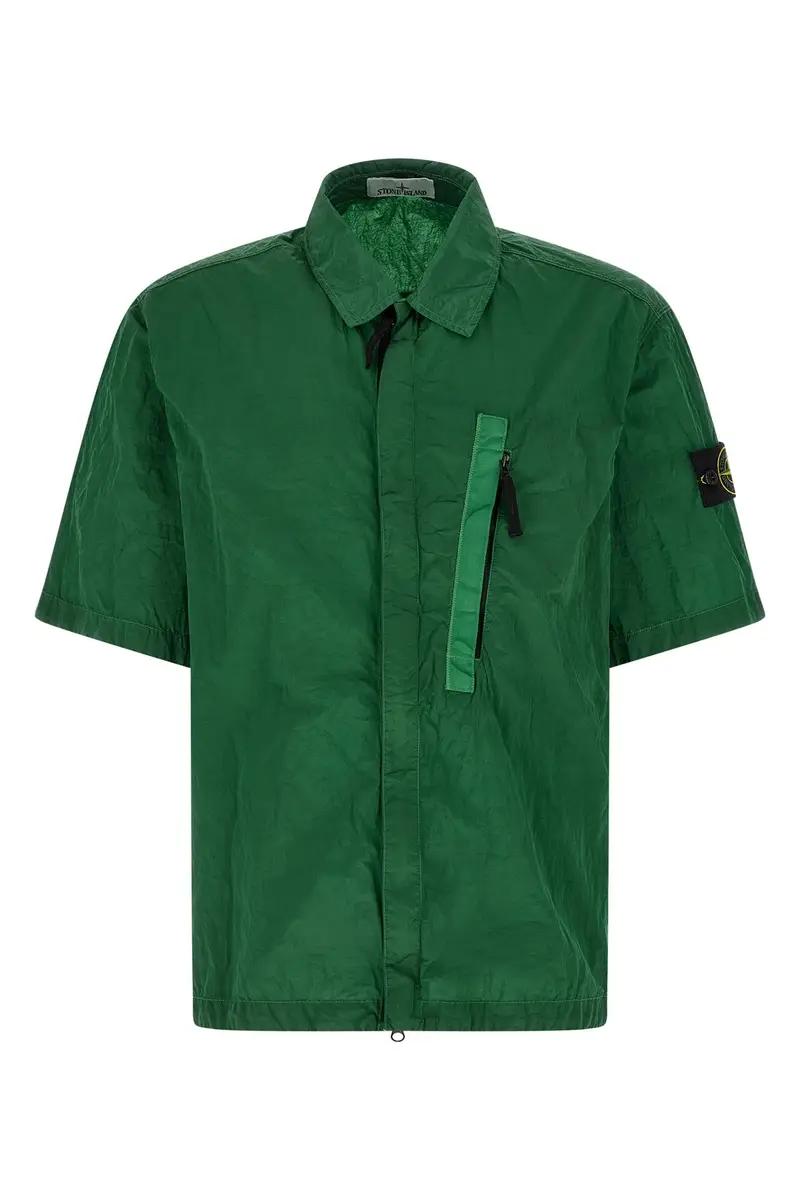 Overshirt Nylon Metal Verde