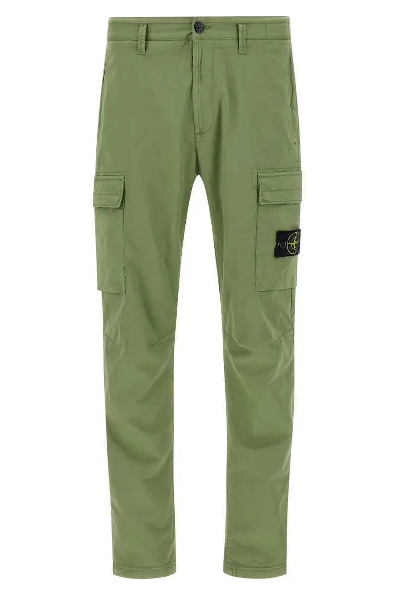 Pantalone Cargo Badge Logo Verde
