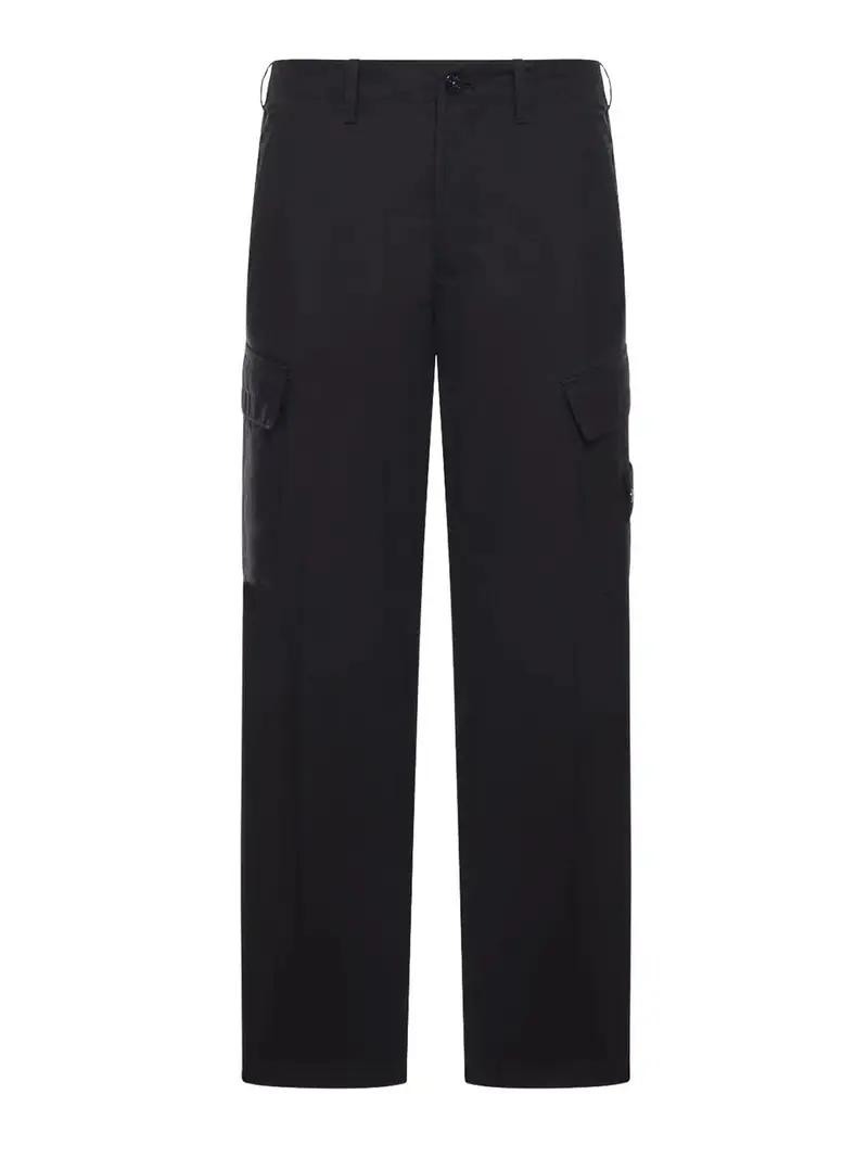 Pantaloni da carico di cotone Nero
