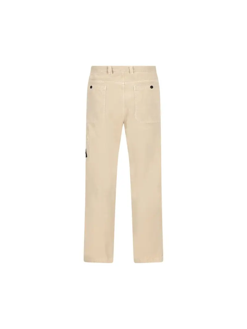 Pantaloni In Cotone BEIGE miniatura 2