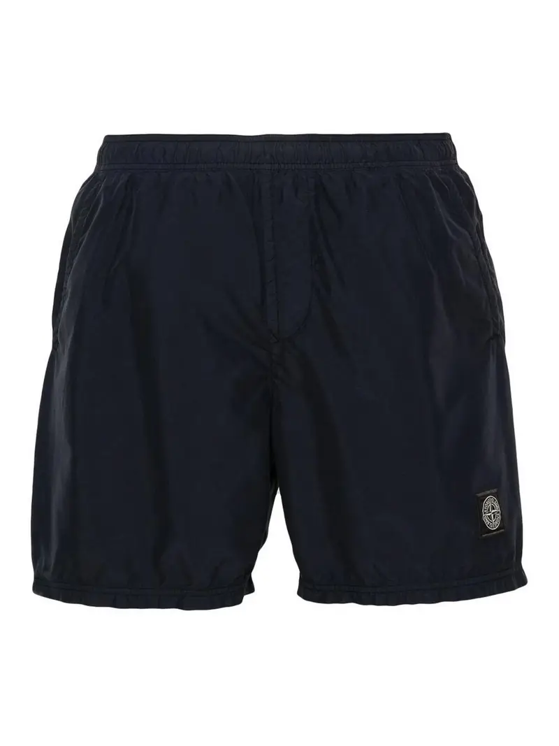 Shorts da bagno in blu con logo