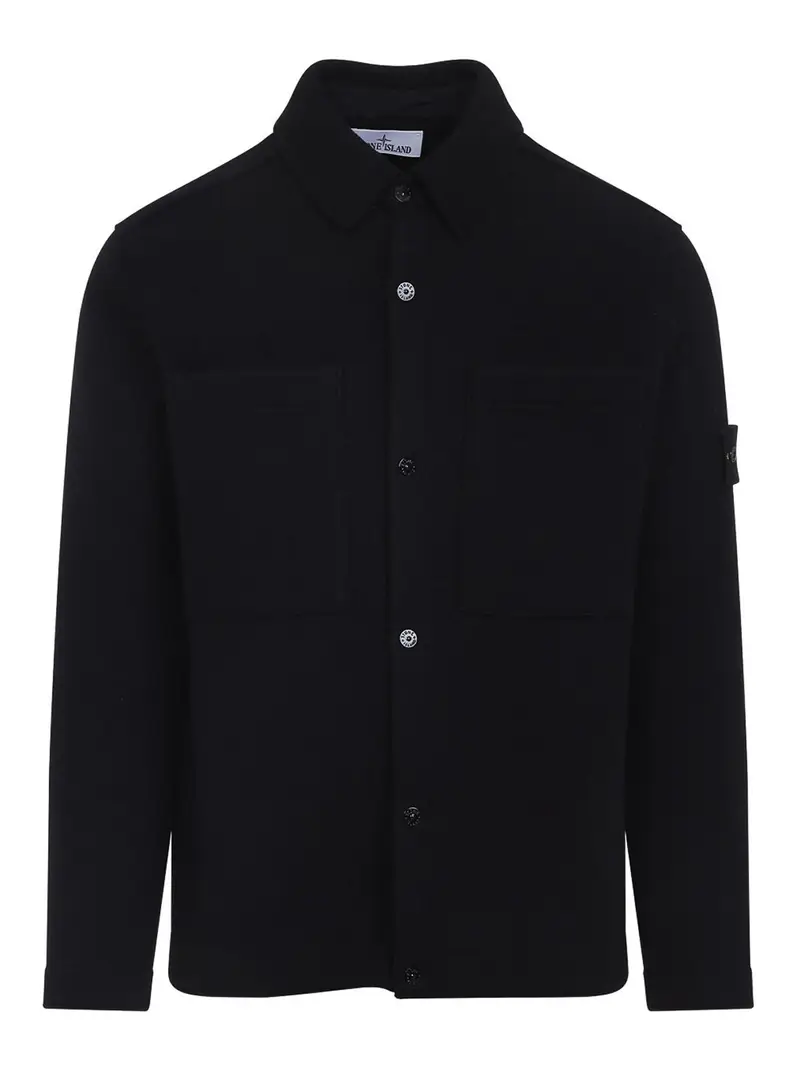 Stone Island Cardigan Nero 3344656