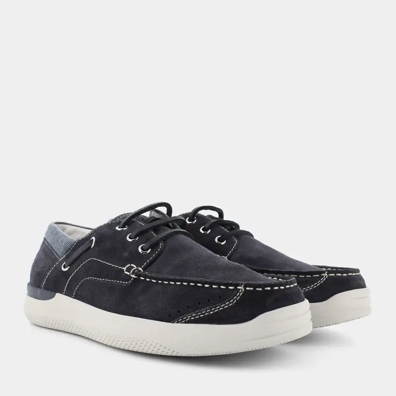 Stonefly Mocassini Uomo Blu 2506053 miniatura 2