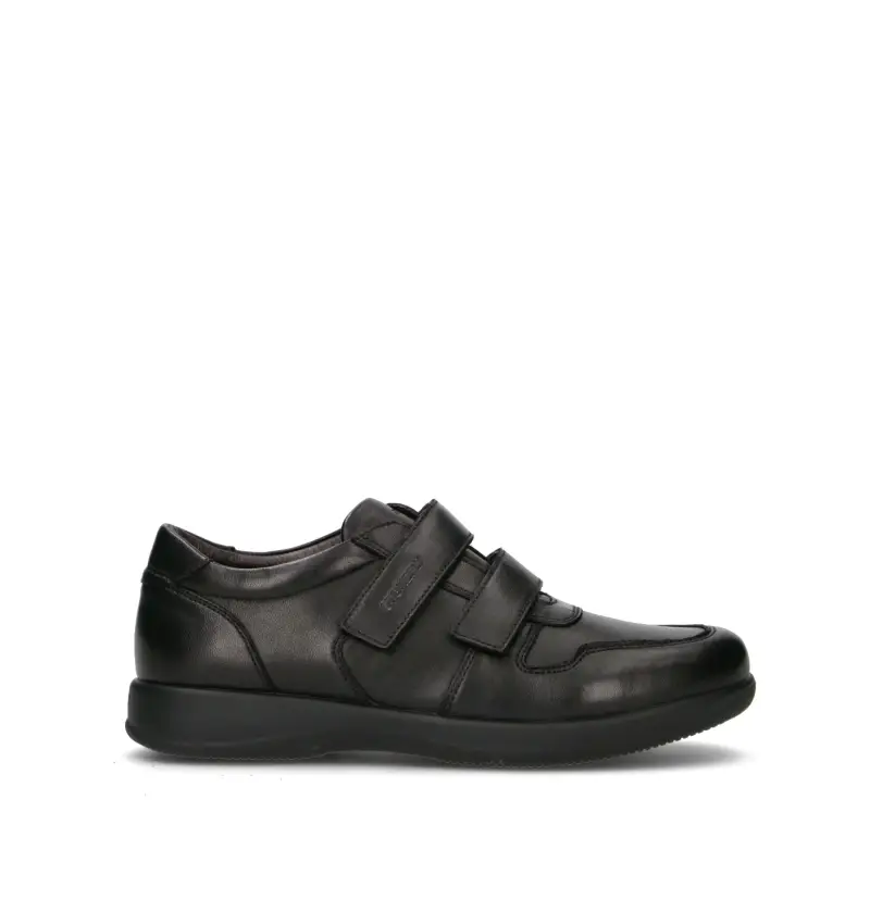 Sneaker uomo nera in pelle Vario