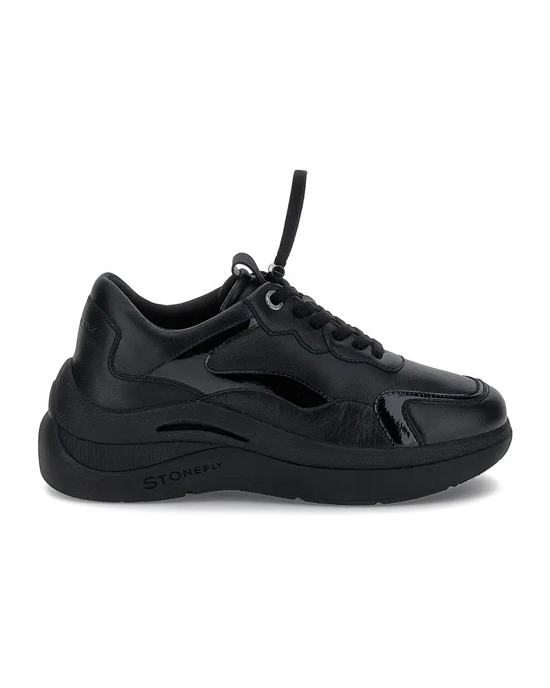 sneakers donna rocha 5 in nappa nero 221676