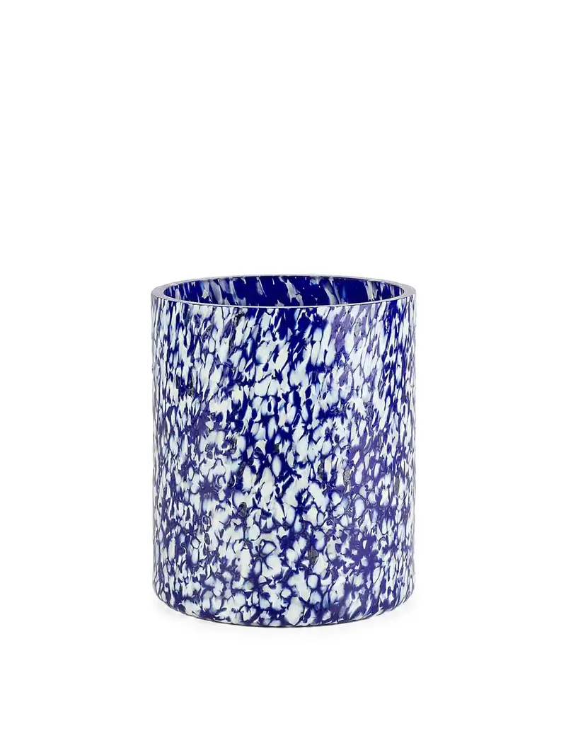 Vaso medio avorio e blu