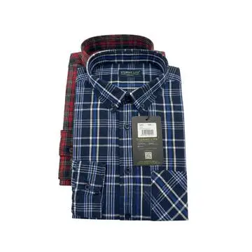 CAMICIA COTONE MANICHE LUNGHE QUADRETTI STORMY LIFE C0061