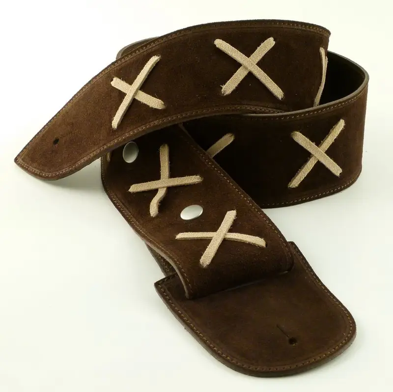 Tracolla per chitarra/basso in pelle Gilmodel marrone