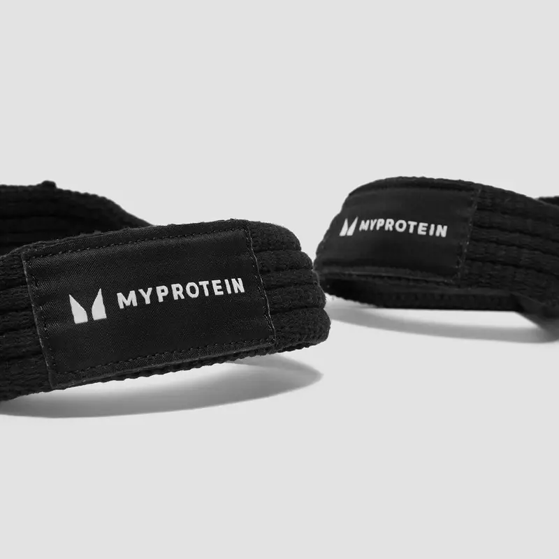 Straps per sollevamento pesi a forma di 8 MyProtein - Nere - M (6'' - 7.5'') miniatura 2