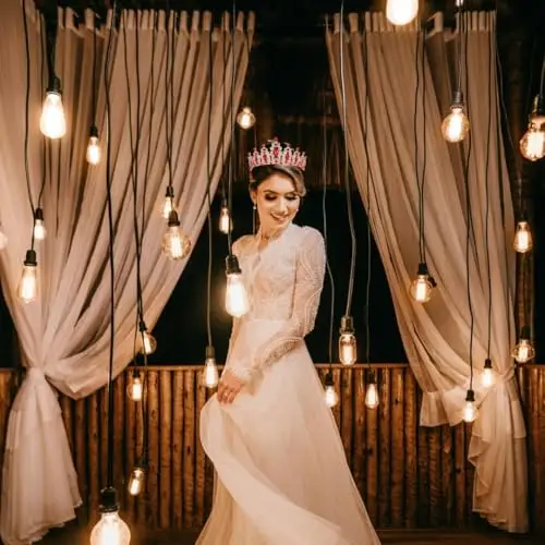 Strass Rojo Tiara di cristallo per ragazze Sposa donne Fascia corona principessa Accessori per capelli per la festa di miniatura 3