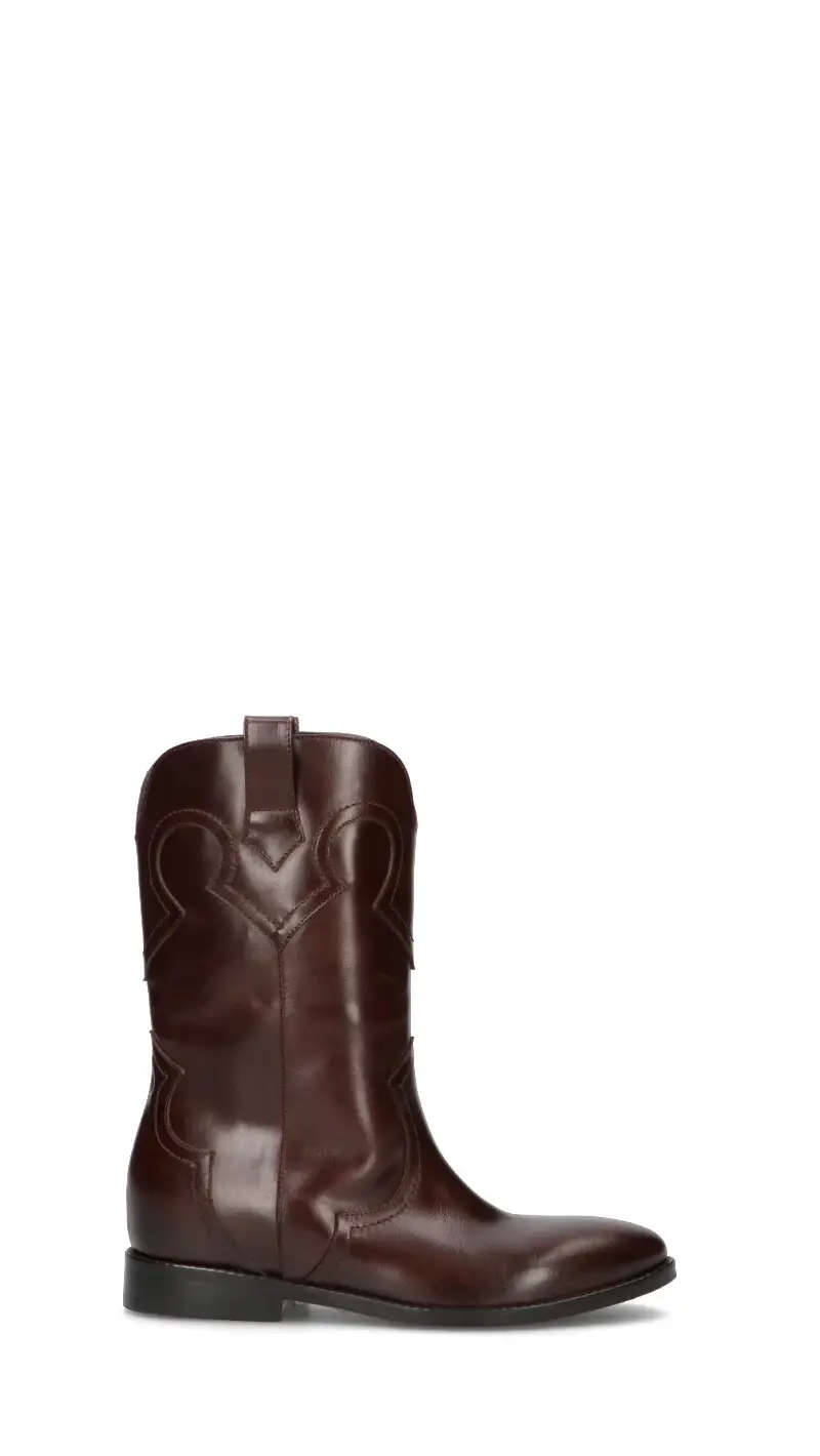 Stivale donna testa di moro in pelle Vario