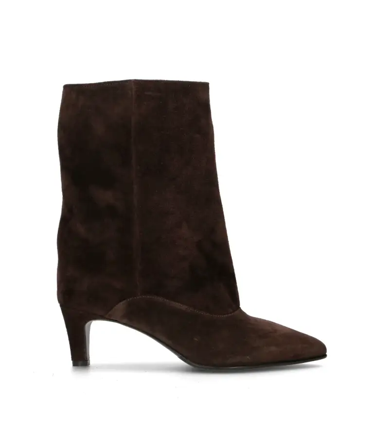 Tronchetto donna ebano in suede Vario