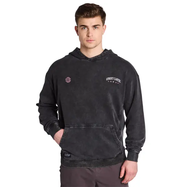 Gage Overhead Uomo - Felpe con cappuccio Nero - di cotone Black