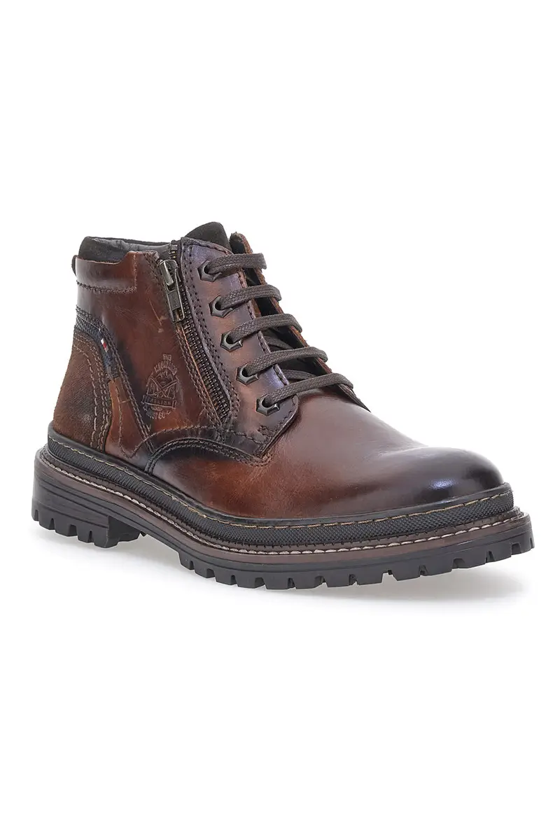 Stringate Alte Marroni In Pelle Altemberg 2211 miniatura 2