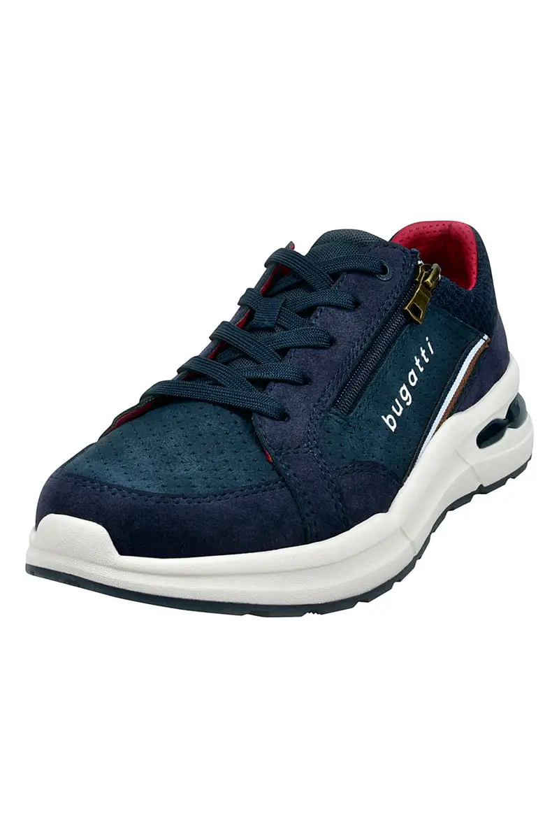 Stringate Blu in Pelle BUGATTI SANDAR 321ASL015500 miniatura 2