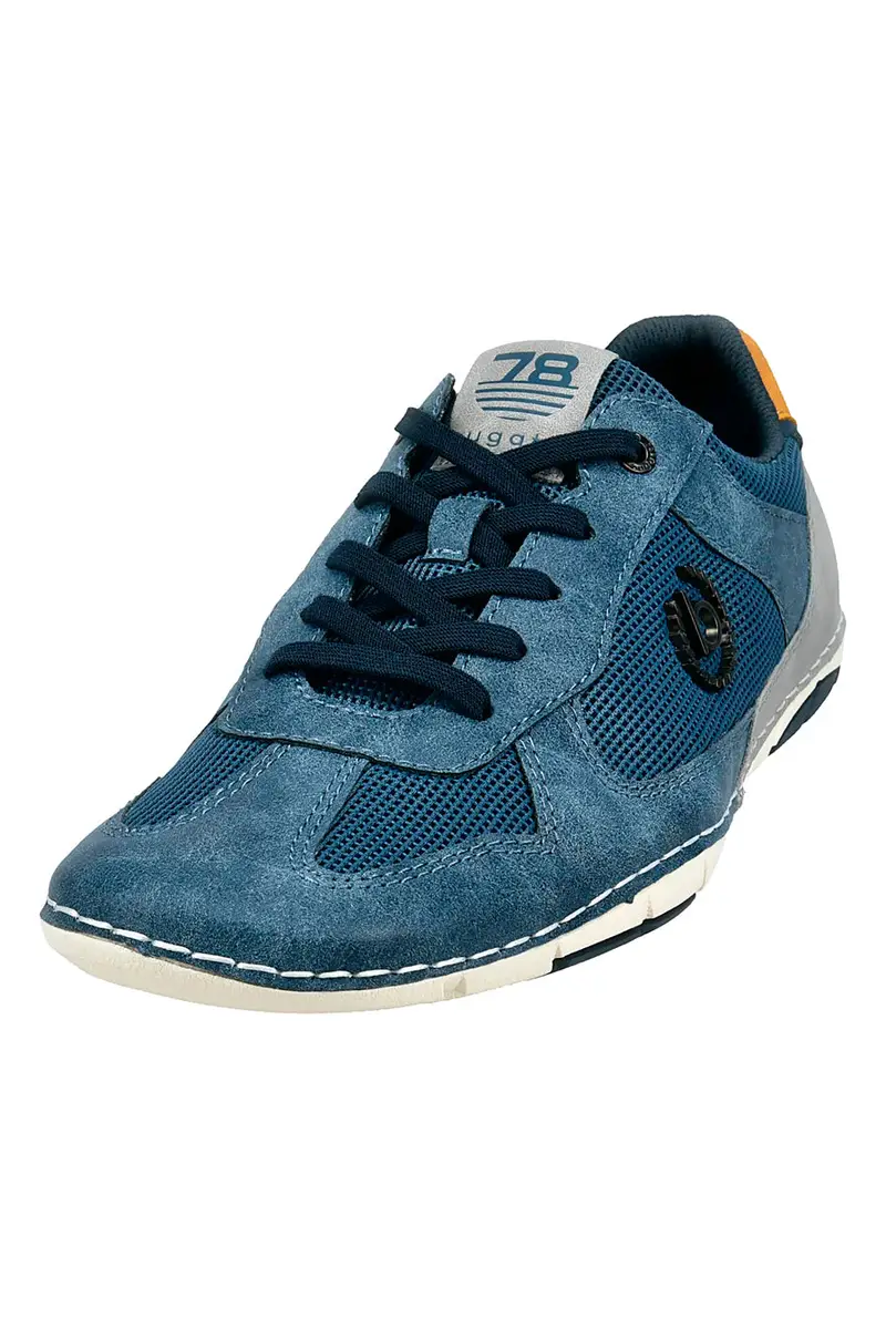 Stringate Casual Blu con Logo Laterale Bugatti 324A7P065000 miniatura 2