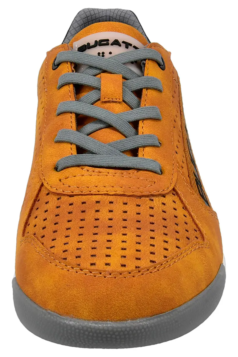 Stringate Gialle con Tomaia Traforata in Pelle BUGATTI 321A3801 miniatura 3