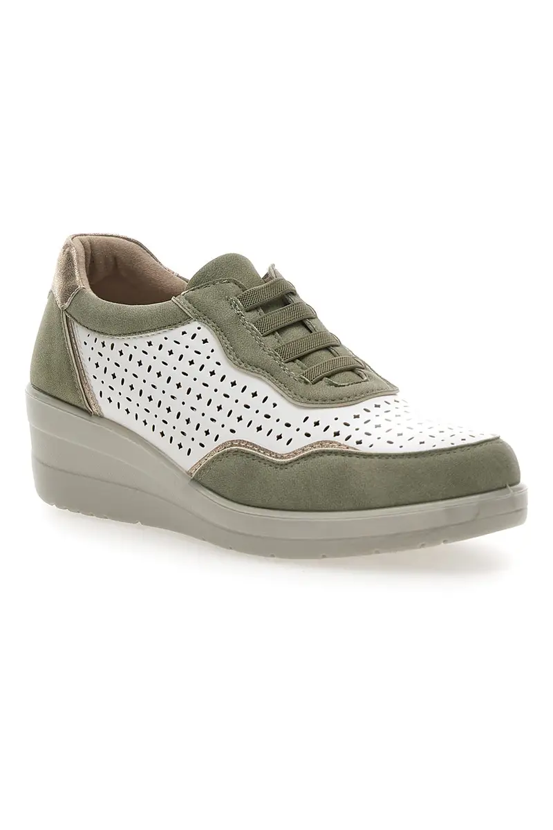 Stringate Marroni con Platform e Lacci Elastici PRIMA RIGA MDSS25T13 miniatura 2