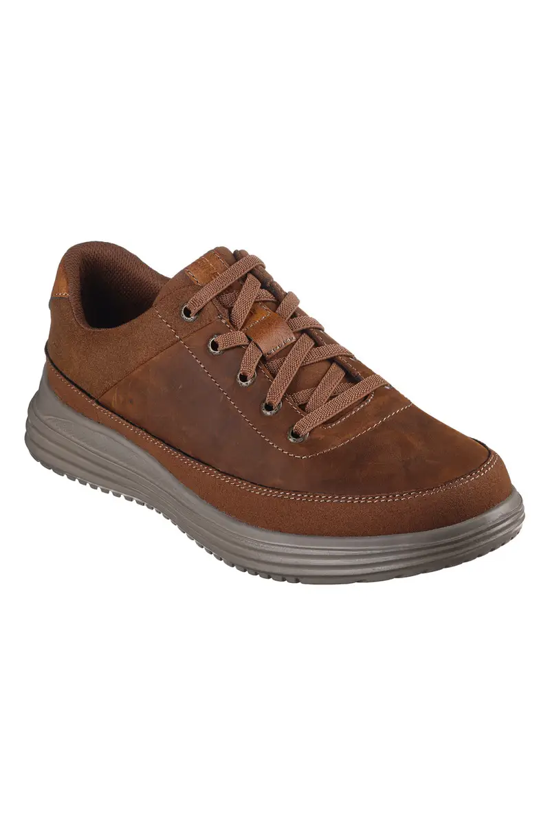 Stringate Skechers Proven Aldeno Marrone miniatura 2