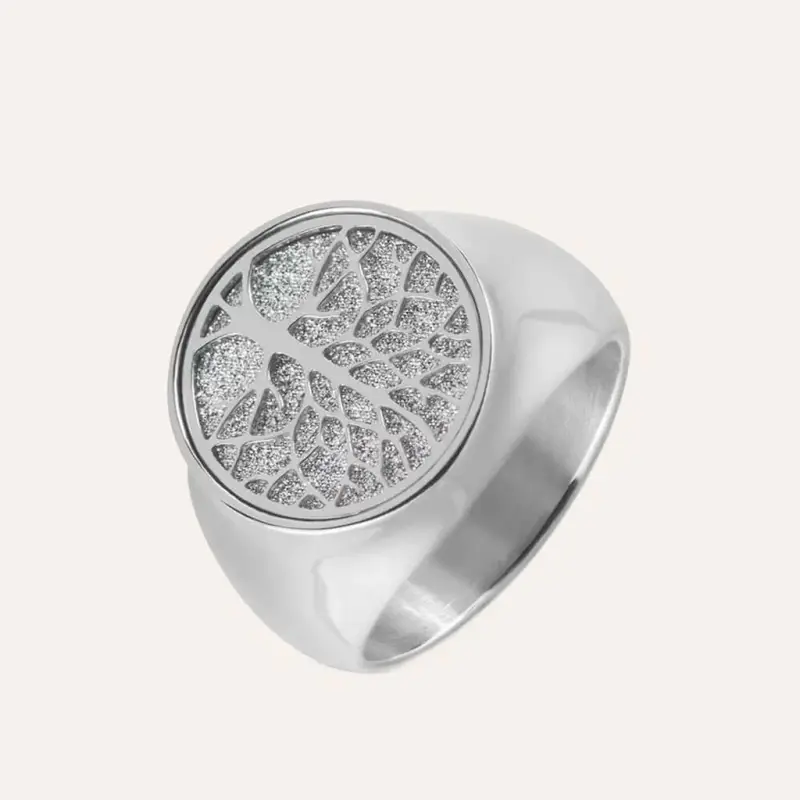 Anello Chevalier Aura Acciaio