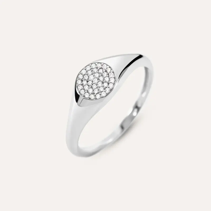 Anello Chevalier Silver Shine Argento Rodiato Cubic Zirconia