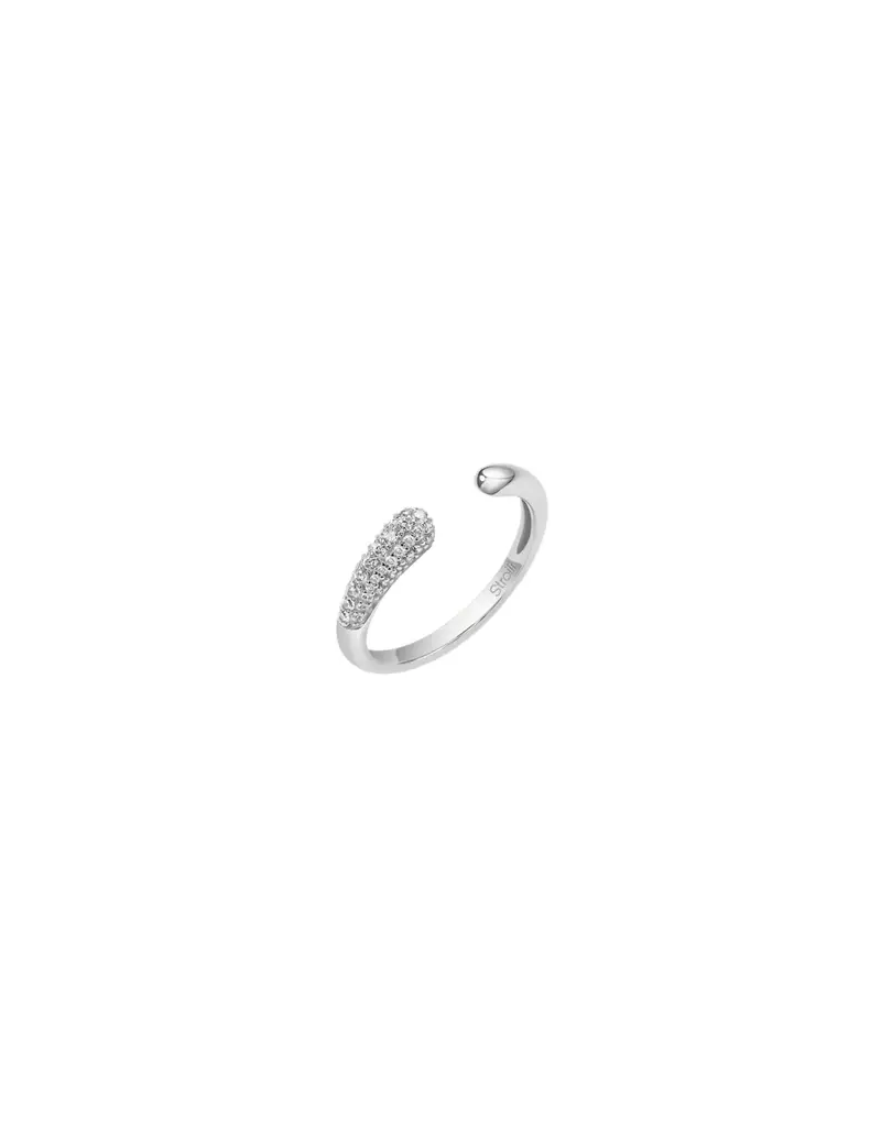 Anello Contrarie Silver Shine Argento Rodiato Cubic Zirconia 1694202 Misura 14