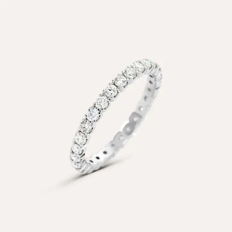 Anello Eternity Firmamenti Oro Bianco Diamante