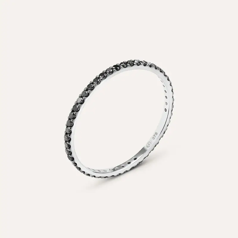 Anello Eternity L homme Diamant Oro Bianco Diamante