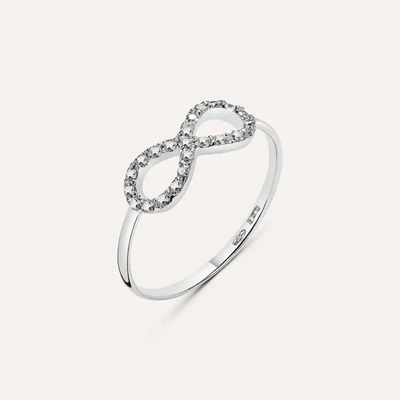 Anello Fantasia Claire Oro Bianco Cubic Zirconia