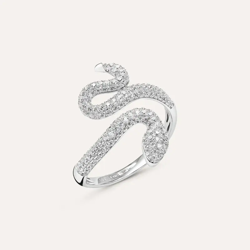 Anello Fantasia Claire Oro Bianco Cubic Zirconia