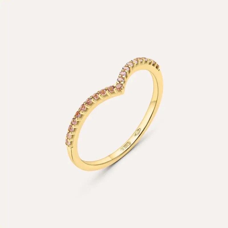 Anello Fantasia Claire Oro Giallo Cubic Zirconia