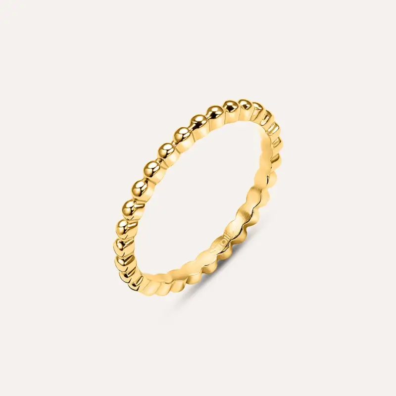 Anello Fantasia Radiance Acciaio Dorato