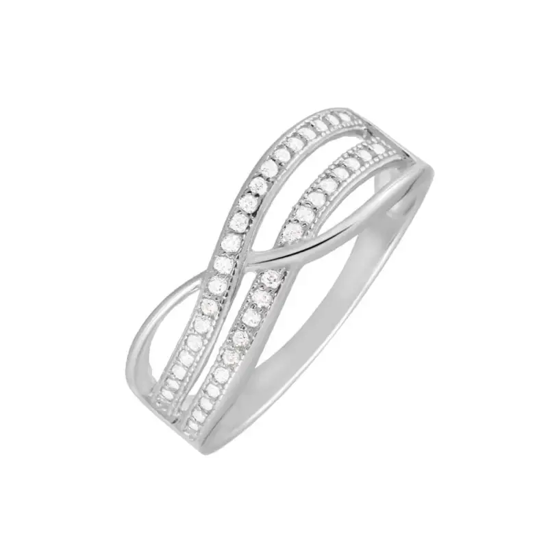 Anello Fantasia Silver Shine Argento Rodiato Cubic Zirconia