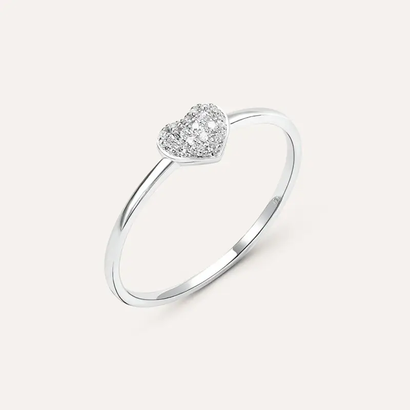 Anello Fantasia Sophia Oro Bianco Diamante