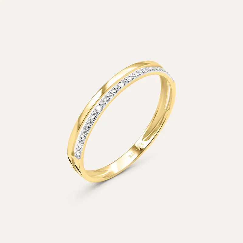 Anello Fantasia Sophia Oro Giallo Diamante