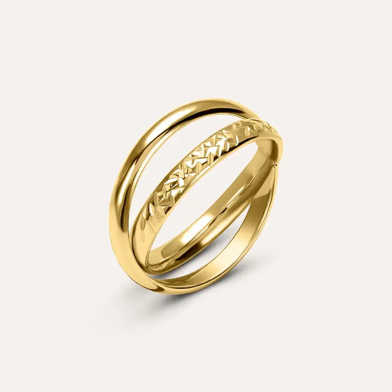 Anello Fascia Golden Lover Oro Giallo