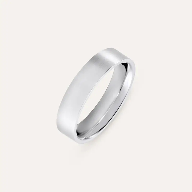 Anello Fascia Man Code Acciaio