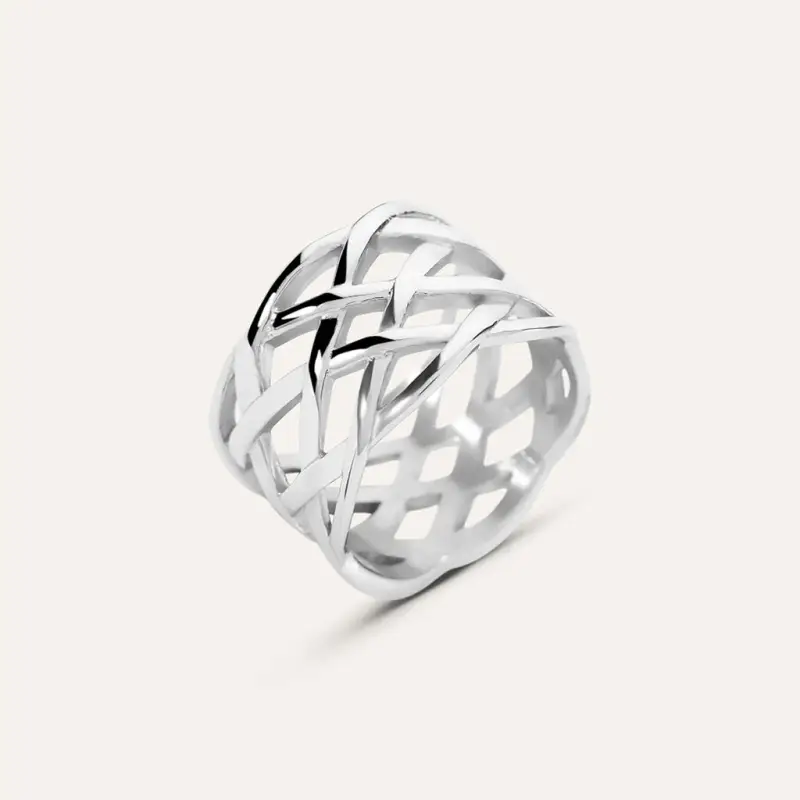 Anello Fascia Moonlight Acciaio