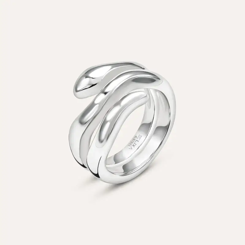 Anello Fascia Moonlight Acciaio