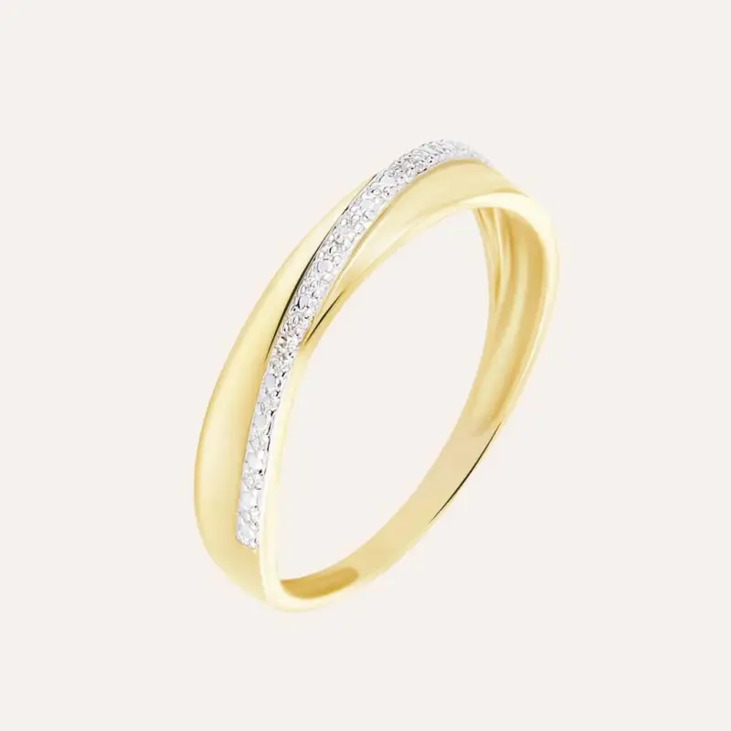 Anello Fascia Sophia Oro Giallo Diamante