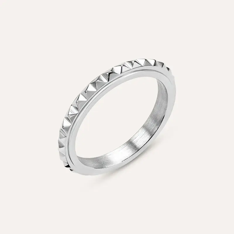 Anello Fedina Man Code Acciaio