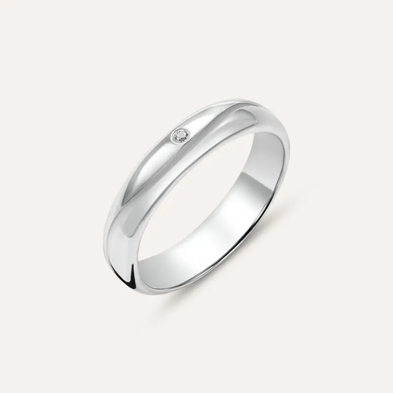 Anello Fedina Silver Collection Argento Rodiato Cubic Zirconia