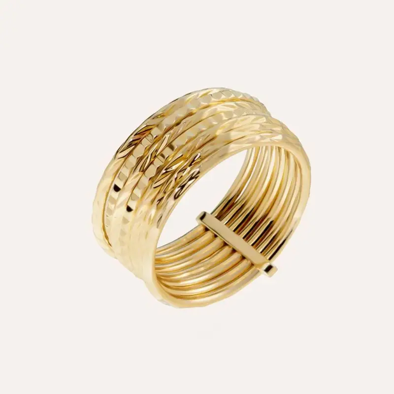 Anello Golden Dream Placcato Oro Giallo