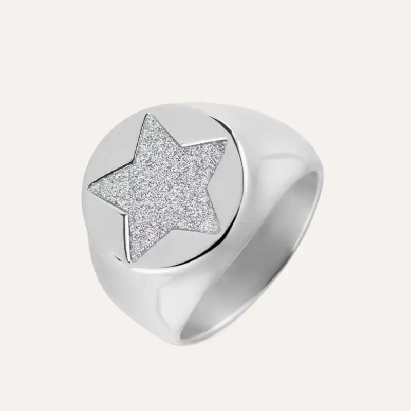 Anello Lady Shine Acciaio Stella
