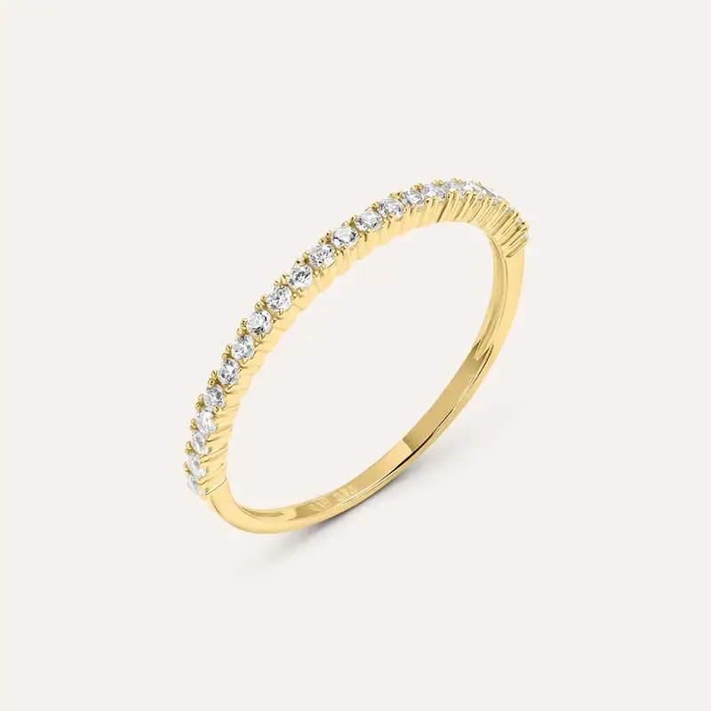 Anello Riviere Claire Oro Giallo Cubic Zirconia