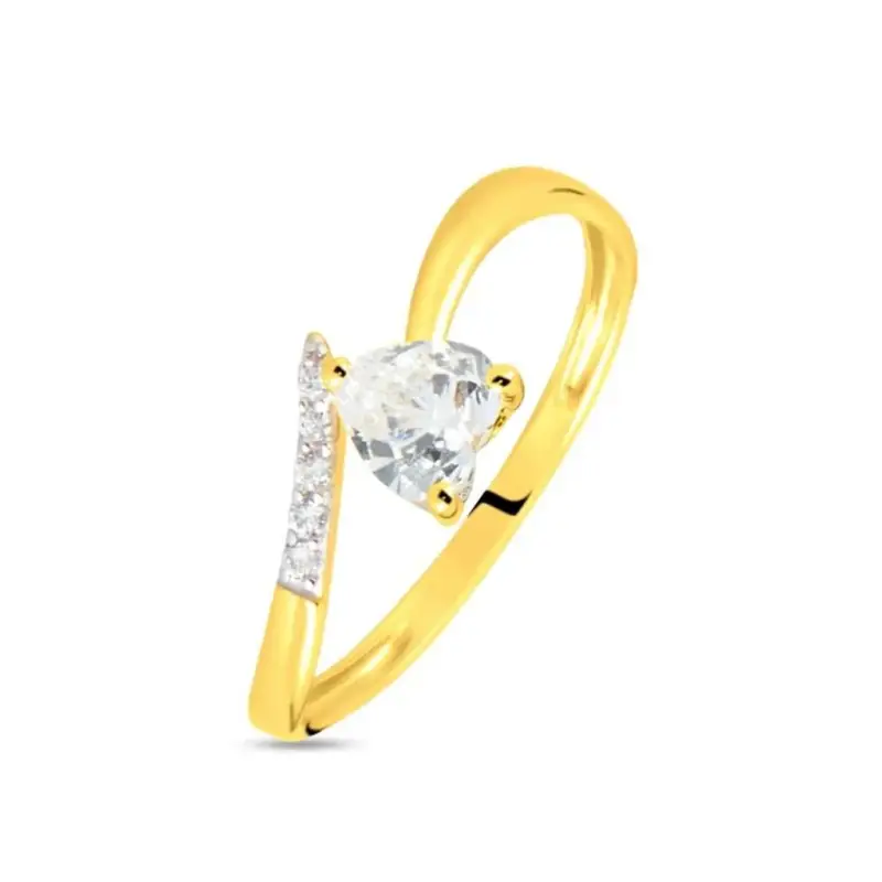 Anello Solitario Claire Oro Giallo Cubic Zirconia
