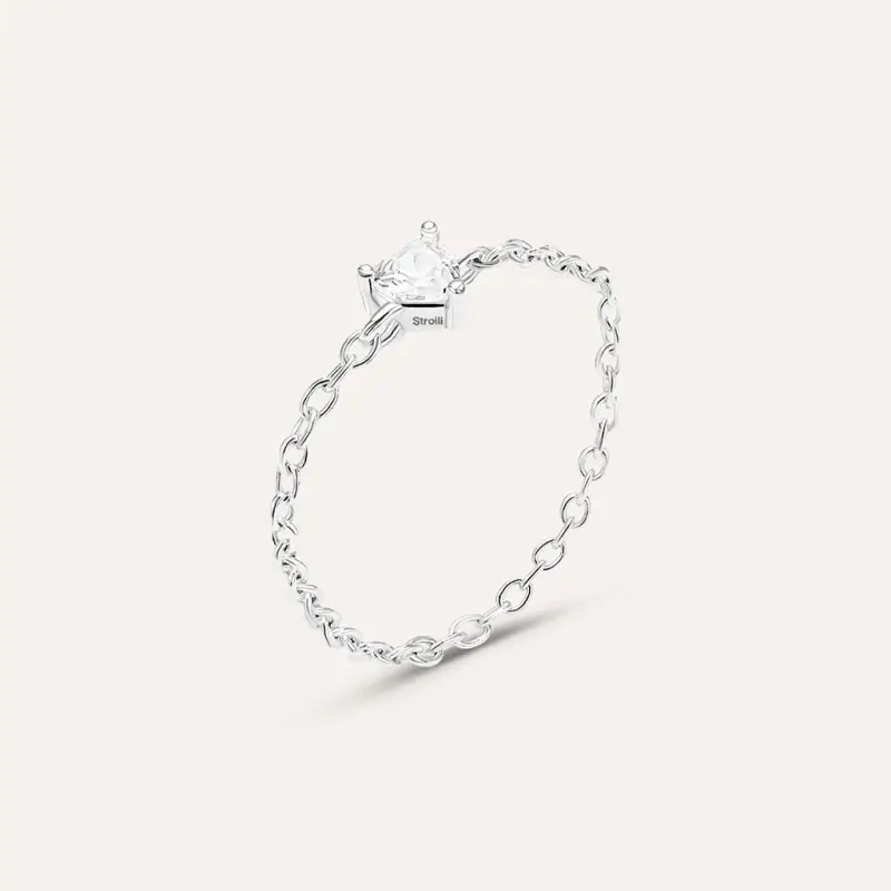 Anello Solitario Silver Elegance Argento Rodiato Cubic Zirconia