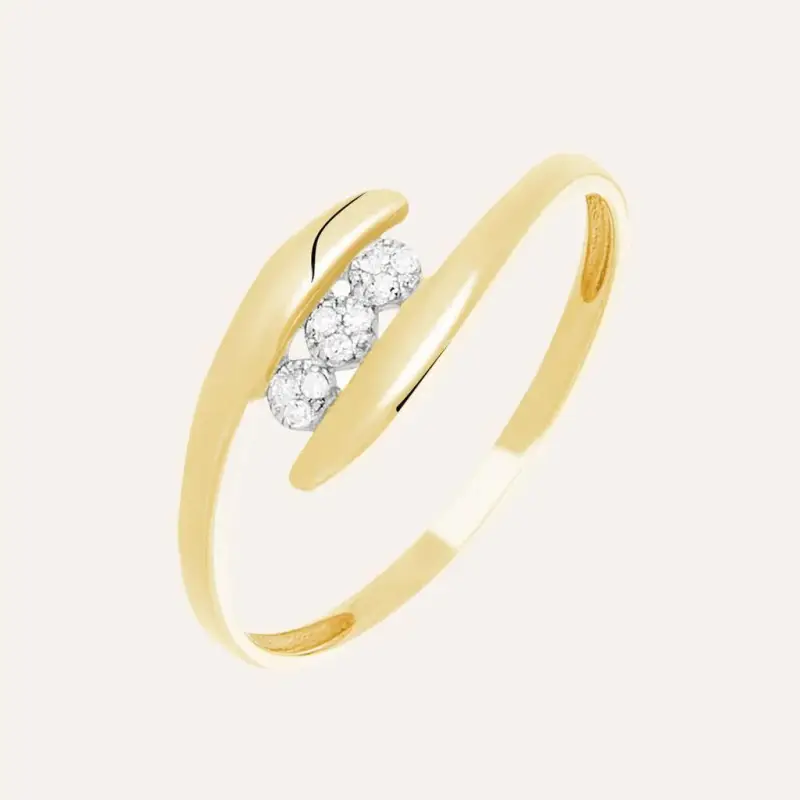 Anello Trilogy Sophia Oro Giallo Diamante