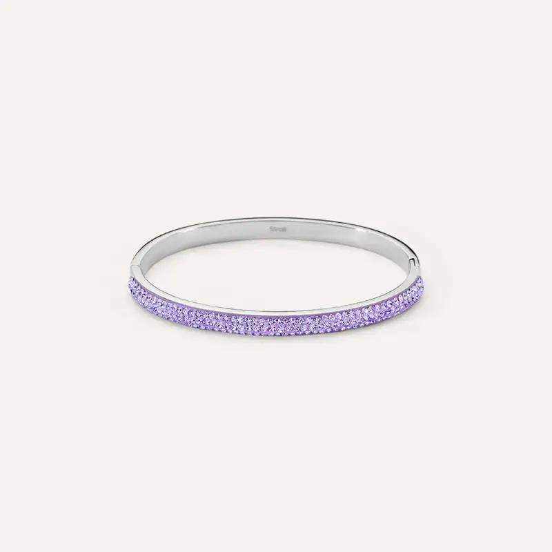 Bangle Aura Acciaio Cristallo