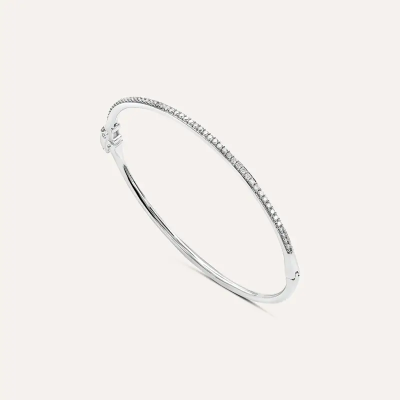 Bangle Diamade Oro Bianco Diamante